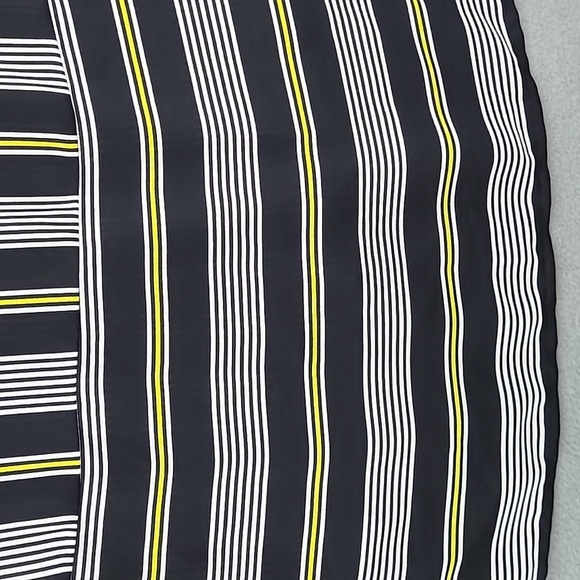 WORTHINGTON Women's Black White Yellow Sleeveless Hi-Low Tunic Top - Size Small - Picture 8 of 13